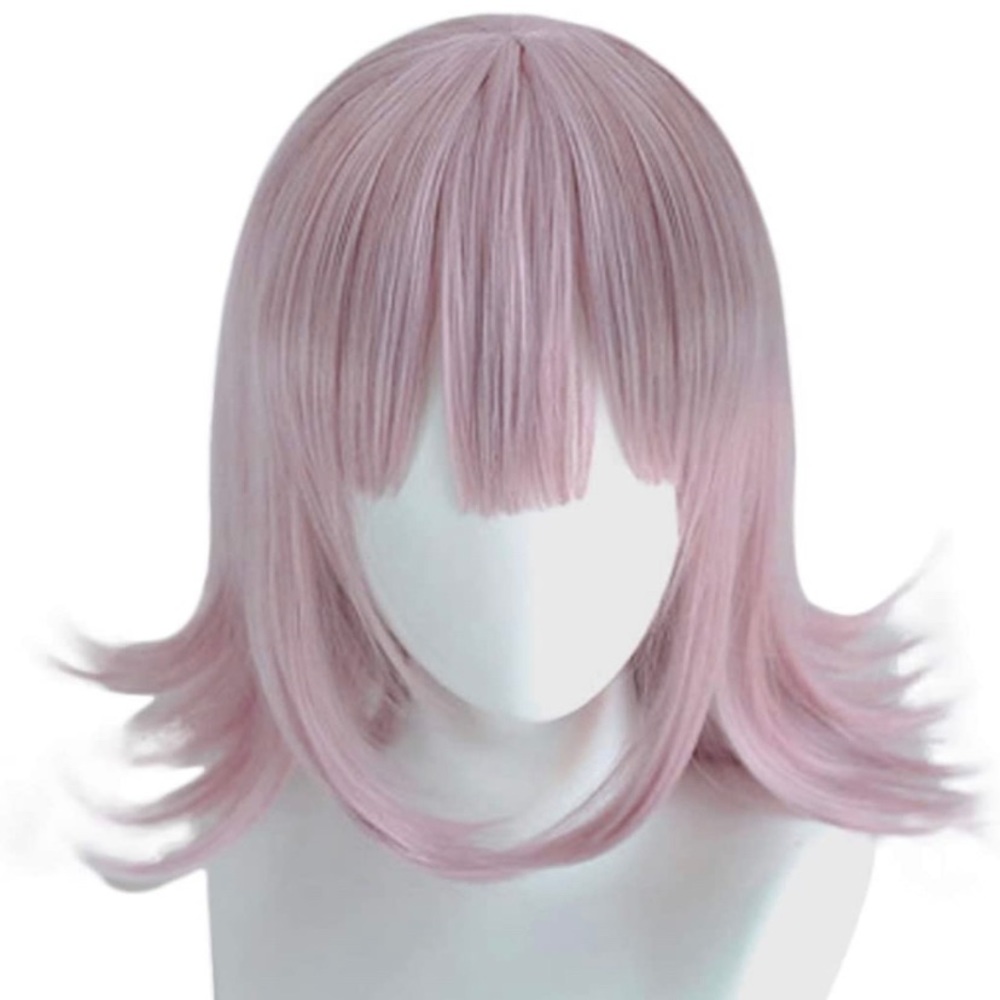 Purple Synthetic Wig Danganronpa Cosplay Chiaki Nanami Hair Anime Wig Short NEW